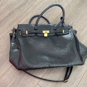 Justfab large black bag